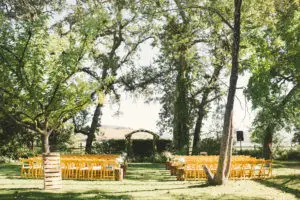 Our wedding took place at Kenwood Farms & Gardens, a beautiful outdoor barnyard setting in the heart of Sonoma County, California, surrounded by vineyards. Emily Blake Photo.